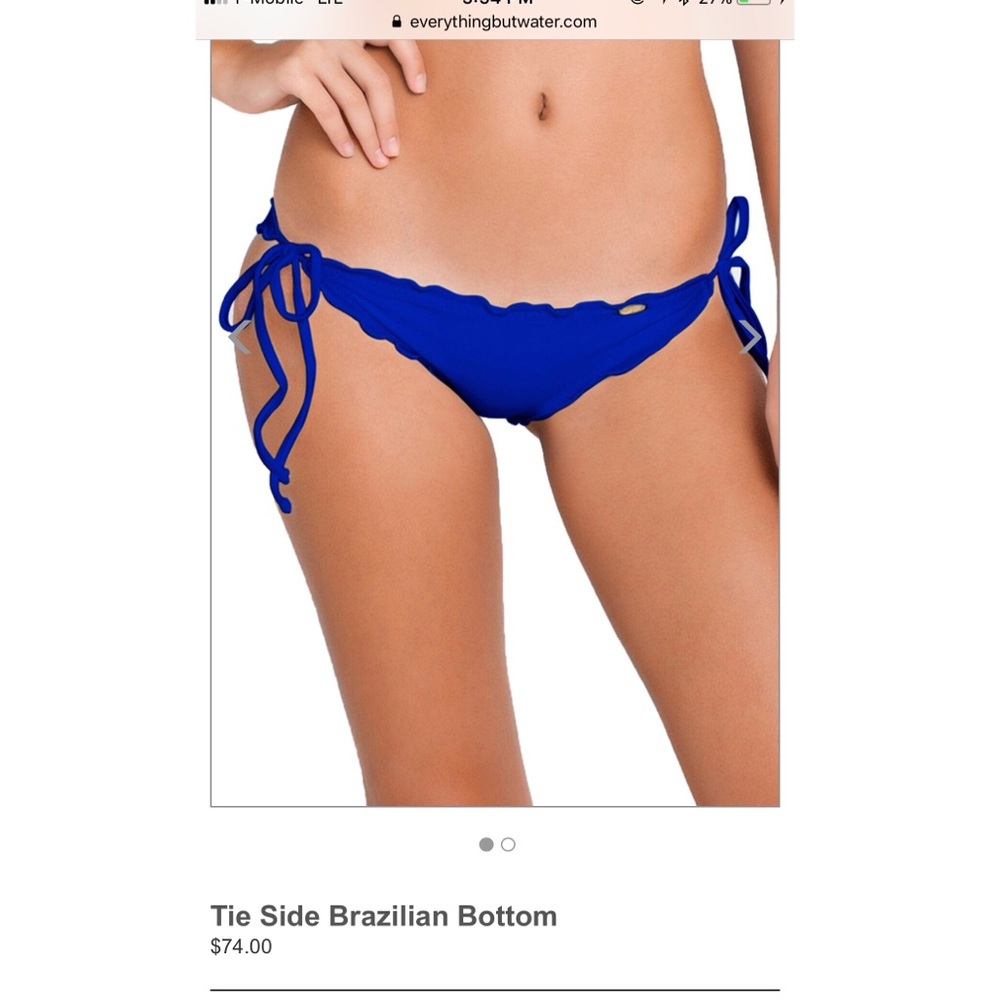 Everything But Water Luli Fama Small Blue Bikini - Picture 3 of 6